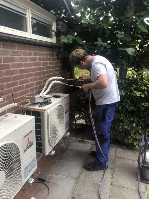 Koelleiding airco installeren