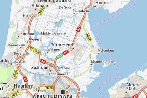 amsterdam-kaart Werkgebied airco Amsterdam.